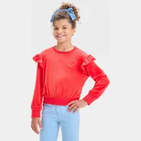 Cat & Jack Girl's Pullover Sweatshirts