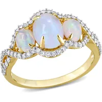 Shop Premium Outlets Mimi & Max Women's Opal Rings