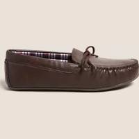 M&S Collection Men's Moccasin Slippers