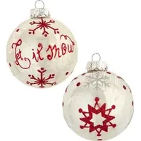 Kurt Adler Snowflake Ornaments