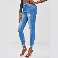 ZAFUL Women's Frayed Hem Jeans