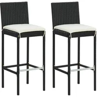 Vidaxl Rattan Barstools