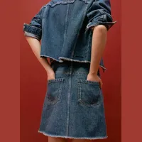 MANGO Girls' Denim Skirts