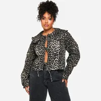 boohoo Women's Leopard Jackets