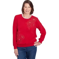 Alfred Dunner Women's Embroidered Sweatshirts