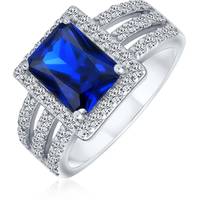 Bling Jewelry Women's Halo Rings