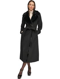 Shop Women s DKNY Wrap And Belted Coats up to 75 Off DealDoodle