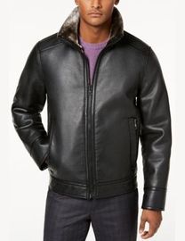 Shop Calvin Klein Men s Leather Jackets up to 80 Off DealDoodle