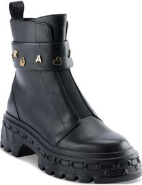 Karl store Lagerfeld Paris Women's Peppy Embellished Lug-Sole Zip Booties